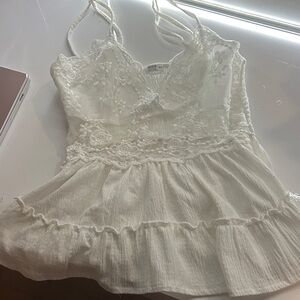 Ardene Ivory Lace Top